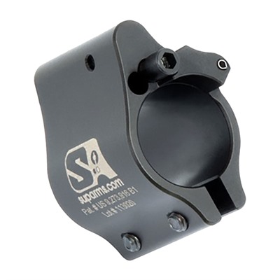 AR-15 CLAMP ON ADJUSTABLE GAS BLOCK .625” BLACK
