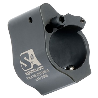 AR-15 SOLID ADJUSTABLE GAS BLOCK .625” BLACK