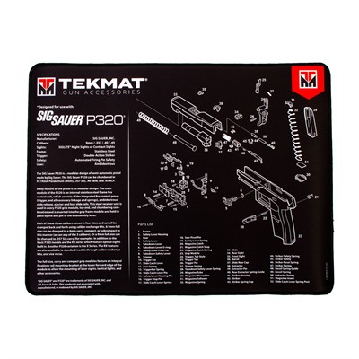 TEKMAT ULTRA 20 SIG SAUER P320 GUN CLEANING MAT BLACK