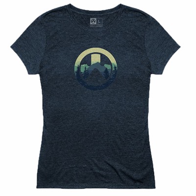 CASCADE ICON LOGO T-SHIRT NAVY HEATHER 2X-LARGE