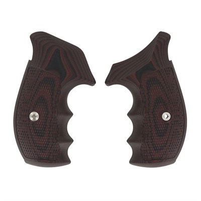 S&W N-FRAME, TAC DIAMOND, ROUND BUTT, BLACK CHERRY