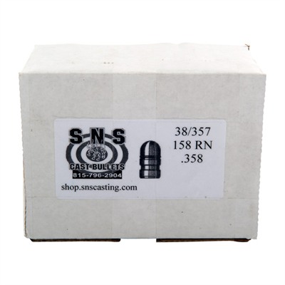 CAST 38 CALIBER (.358”) 158GR ROUND NOSE LEAD 500/BOX