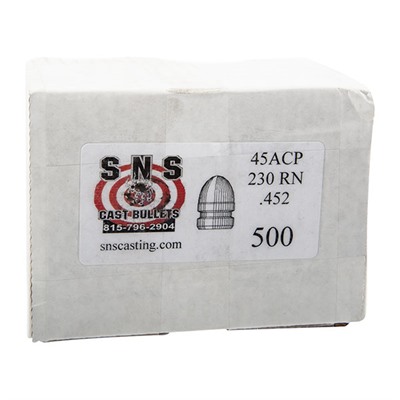ROUND NOSE 45 CAL (.452”) 230GR RN 500/BOX