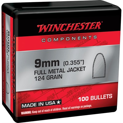 FULL METAL JACKET 9MM (0.355”) 124GR FMJ 100/BOX