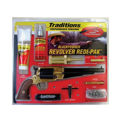 TRADITIONS 1858 ARMY REDI-PACK .44CAL 8” OCTAGONAL BLUED BBL