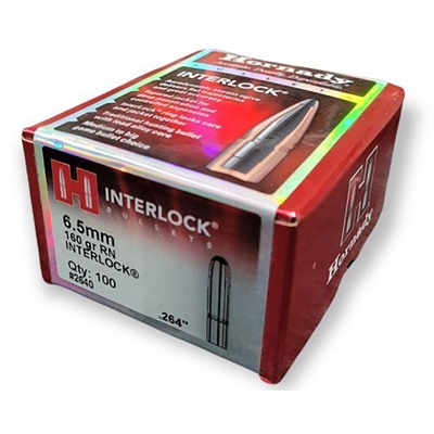 INTERLOCKÂ® 6.5MM (0.264”) 160GR ROUND NOSE 100/BOX