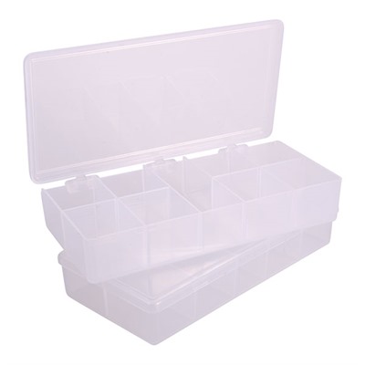 STORAGE BIN, 9 COMPARTMENT, 7”X3-1/2”X1-1/4”, 2 PACK
