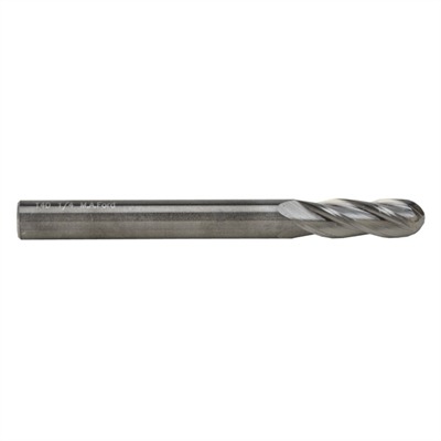 BALL END MILL, CARBIDE, 1/4”