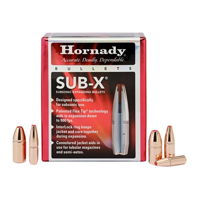SUB-X 35 CAL (.357) 250GR POLYMER TIPPED W/CANNELURE 100/BOX