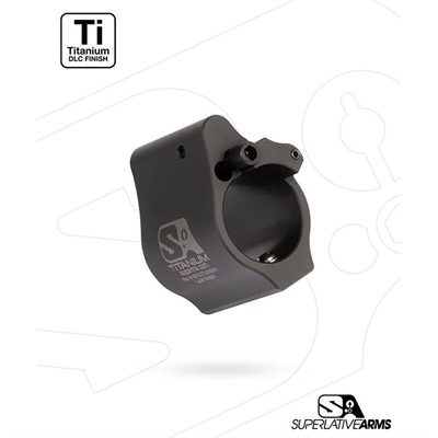 AR-15 SOLID TITANIUM ADJUSTABLE GAS BLOCK .936” BLACK