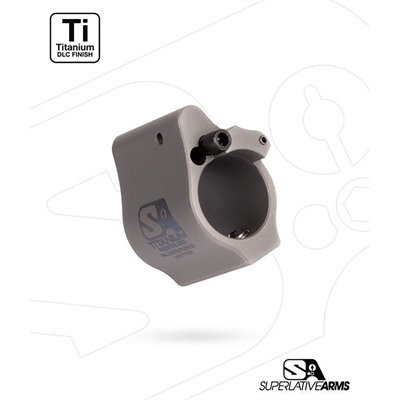 AR-15 SOLID TITANIUM ADJUSTABLE GAS BLOCK .936” GRAY