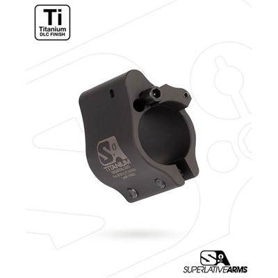 AR-15 CLAMP ON TITANIUM ADJUSTABLE GAS BLOCK .936” BLACK