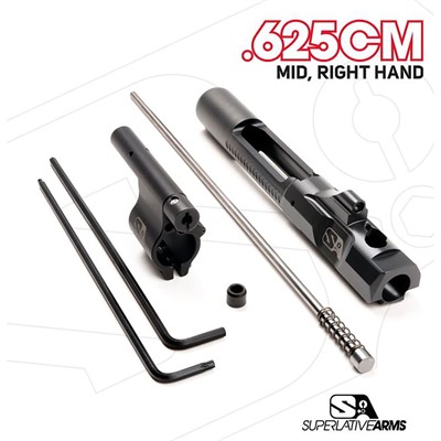 AR-15 ADJ PISTON SYSTEM W/CLAMPON .625” GAS BLOCK MID RH