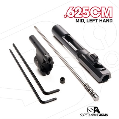 AR-15 ADJ PISTON SYSTEM W/CLAMPON .625” GAS BLOCK MID LH