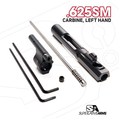 AR-15 ADJ PISTON SYSTEM W/SOLID .625” GAS BLOCK CARBINE LH