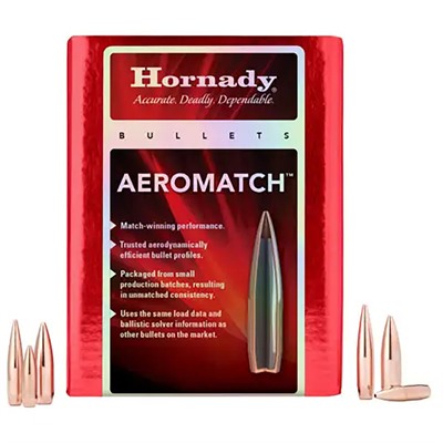 AEROMATCH 6.5MM/264 (0.264”) 140GR HOLLOW POINT BT 500/BOX