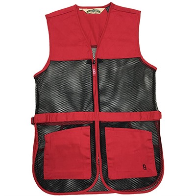 FULL MESH DUAL PAD SHOOTING VEST RED 3XL
