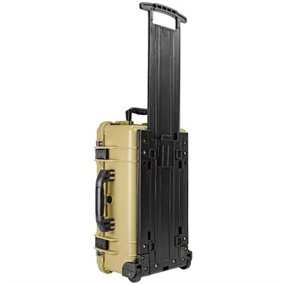 22” CARRY-ON ROLLER HARD CASE W/RAGAR FOAM INSERTS TAN