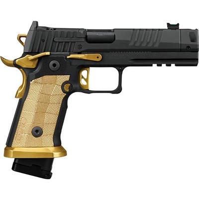 P211-GTO SPECTRE COMP 9MM 4.4”BBL (1)23(2)21RD MAG BLK/BRASS