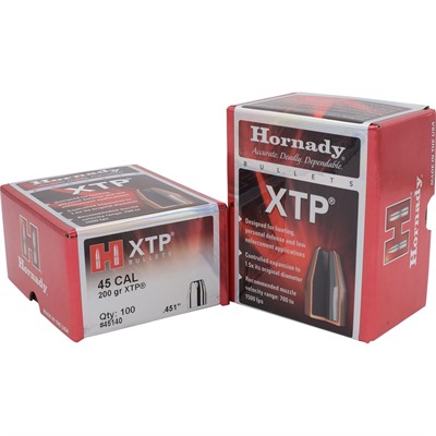 XTPÂ® 45 CALIBER (0.451”) 200GR JACKETED HOLLOW POINT 100/BOX