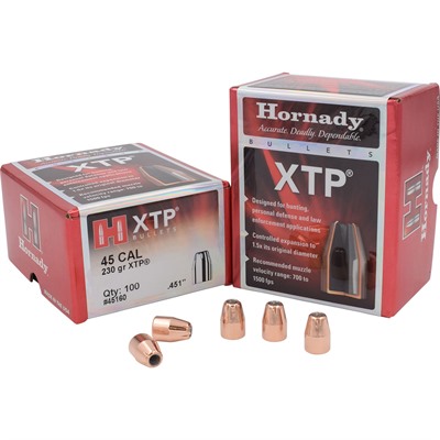 XTPÂ® 45 CALIBER (0.451”) 230GR JACKETED HOLLOW POINT 100/BOX