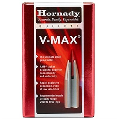 V-MAXÂ® 6MM CAL. (0.243”) 75GR POLYMER TIP BOAT TAIL 100/BOX