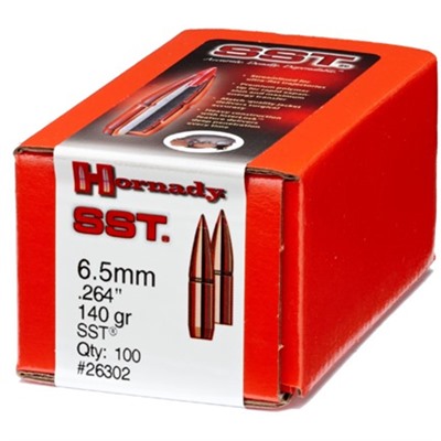 SST 6.5MM (0.264”) 140GR POLYMER TIP BOAT TAIL 100/BOX