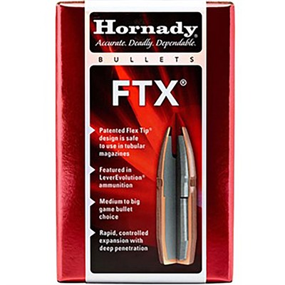 FTX 35 CALIBER (0.358”) 200GR 35 REM POLYMER TIP 100/BOX