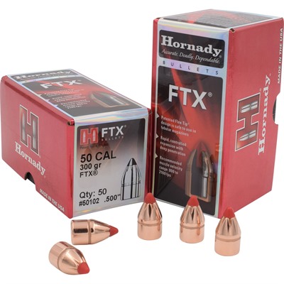 FTXÂ® 50 CALIBER (0.500”) 300GR POLYMER TIPPED 50/BOX