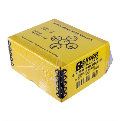 6.5MM (0.264”) 140GR HYBRID BOAT TAIL 500/BOX
