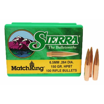 MATCHKING 6.5MM (.264”) 150GR HOLLOW POINT BOAT TAIL 100/BOX