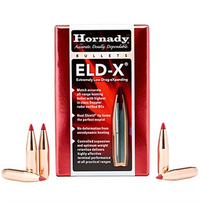 ELD-X 7MM (0.284”) 150GR POLYMER TIP BOATTAIL 100/BOX