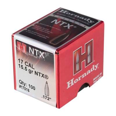 NTX 17 CALIBER (0.172”) 15.5GR LEAD FREE POLYMER TIP 100/BOX