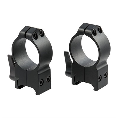 30MM EXTRA HIGH (0.65”) QD RINGS BLACK