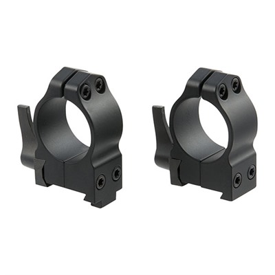 1” MEDIUM (0.925”) QD 19MM DOVETAIL RINGS, BLACK