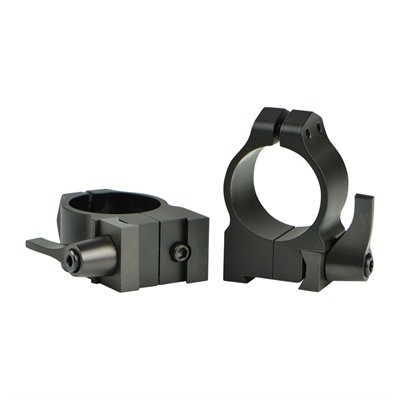 30MM MEDIUM (1.015”) 19MM DOVETAIL RINGS, BLACK