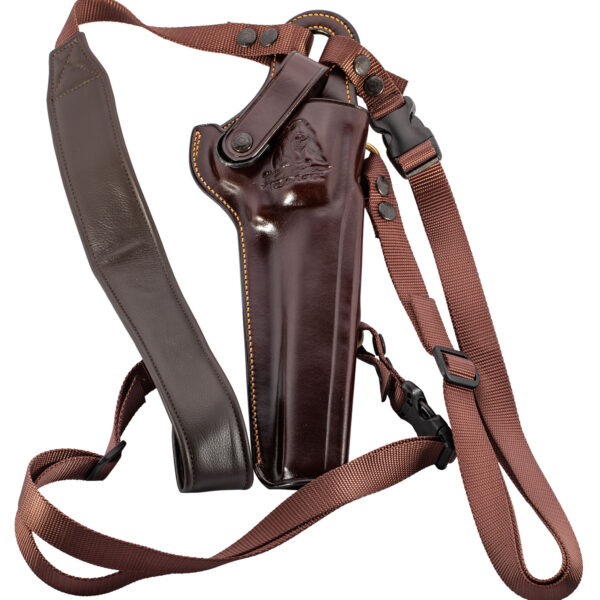 Galco KK130H Kodiak Chest Holster Havana Brown Leather Shoulder/Torso Strap Fits Ruger Super Redhawk 7.50″ Right Hand