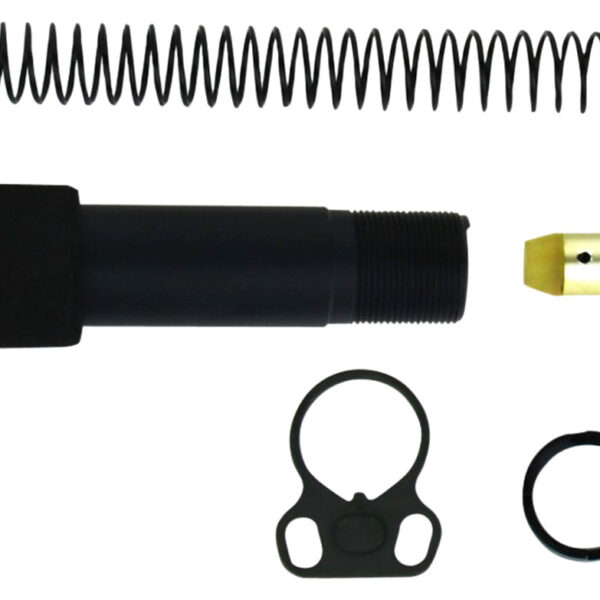 TacFire MAR049B Buffer Tube Kit Mil-Spec AR-15 Black Aluminum AR-Pistol Platform