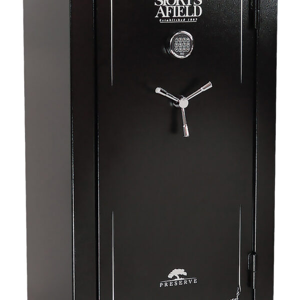 Sports Afield SECSA5932P Preserve SA5932P Keypad/Key Entry Black Textured Steel Holds 32 + 6 59″ H x 32″ W x 20″ D Fireproof- Yes