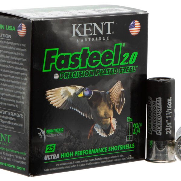 Kent Cartridge K122FS30BB Fasteel 2.0  12 Gauge 2.75″ 1 1/16 oz BB Shot 25 Per Box/ 10 Case