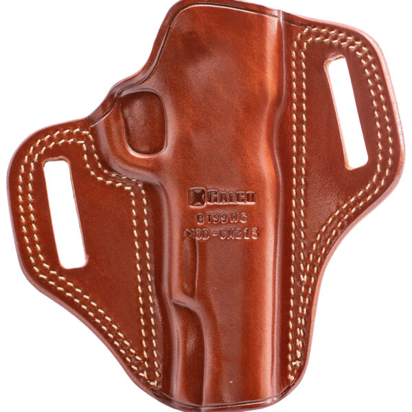 Galco CM213 Combat Master Open Top Pancake Tan Leather Belt Loop Fits 1911 Left Hand