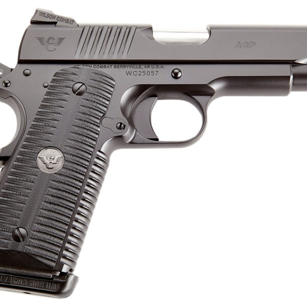 Wilson Combat ACPCOM9 ACP Commander 9mm Luger 10+1 4.25″ Stainless Match Grade Barrel, Black Serrated Carbon Steel Slide, Black Armor-Tuff Carbon Steel Frame w/Beavertail, Black G10 Eagle Claw Grip