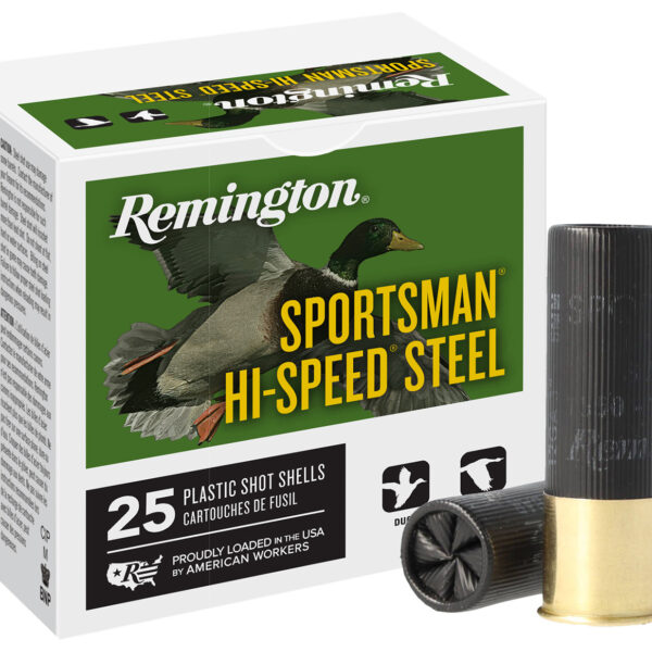 Remington Ammunition 20981 Sportsman Hi-Speed Steel 12Gauge 3″ 1 1/8oz 4Shot 25 Per Box/10 Case