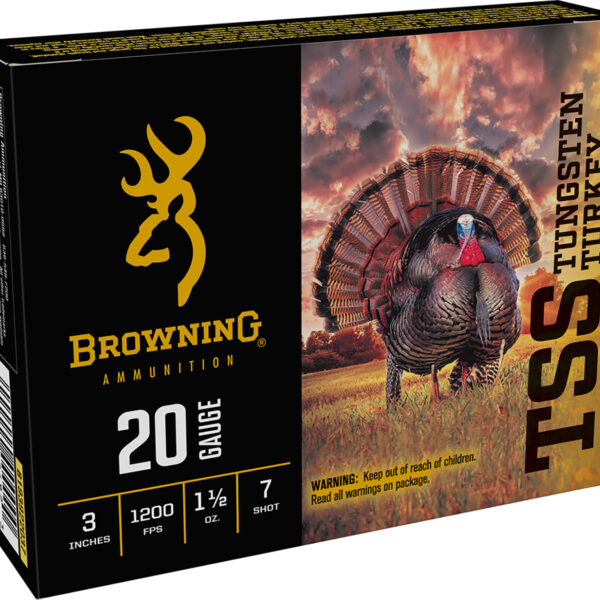 Browning Ammo B193922037 TSS Tungsten Turkey 20Gauge 3″ 1 1/2oz Tungsten 7Shot 5 Per Box/10 Case