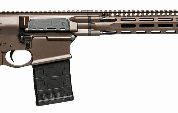 Daniel Defense 0215820057047 DD5 V4 Gen II 6.5 Creedmoor 18″ 20+1 Mil-Spec Brown Cerakote Black 6 Position w/SoftTouch Overmolding Stock MLOK