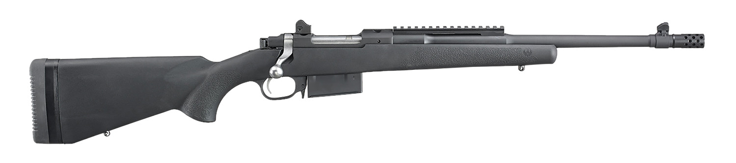 Ruger 6841 Scout 350 Legend 5+1 16.50" Matte Black Threaded Barrel, Picatinny Rail Steel Receiver, Black Synthetic Adj LOP Stock