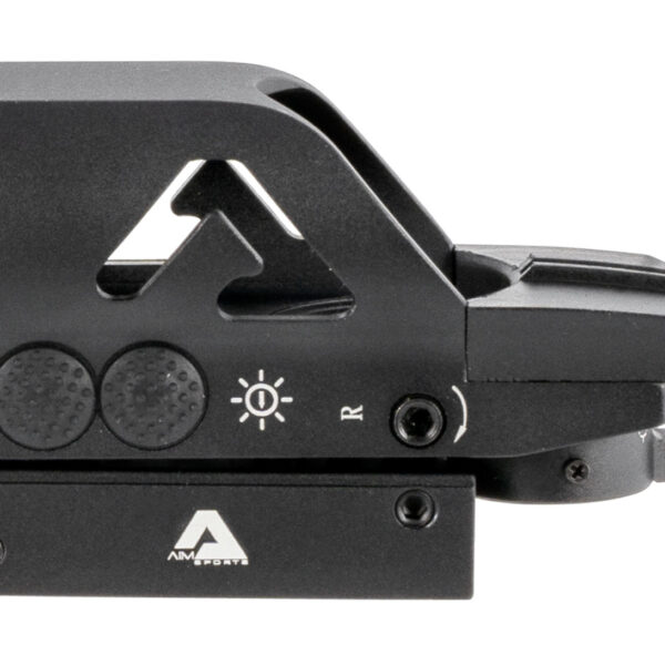 Aim Sports RT506C Full-Size Reflex Sight  Matte Black 1x34mm Red/Green Multi Reticle