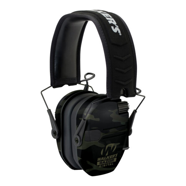 Walker’s GWPDRSEMMCCG Razor PRO Digital Electronic Muff 23 dB Over the Head Multi-Cam/Black Polymer