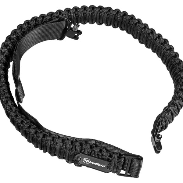 Firefield FF46001 Two Point Tactical Sling Black Nylon Paracord 37.50″-45″ OAL Adjustable Rifle