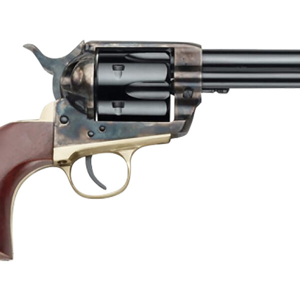 Pietta HF45USM434/COMB 1873 Great Western II U.S. Marshal 45 Colt (Long Colt) 6rd 4.75″ Blued Steel Barrel & Cylinder Blued Steel Frame, Walnut Engraved Grip, Exposed Hammer, Includes 45 ACP Cylinder
